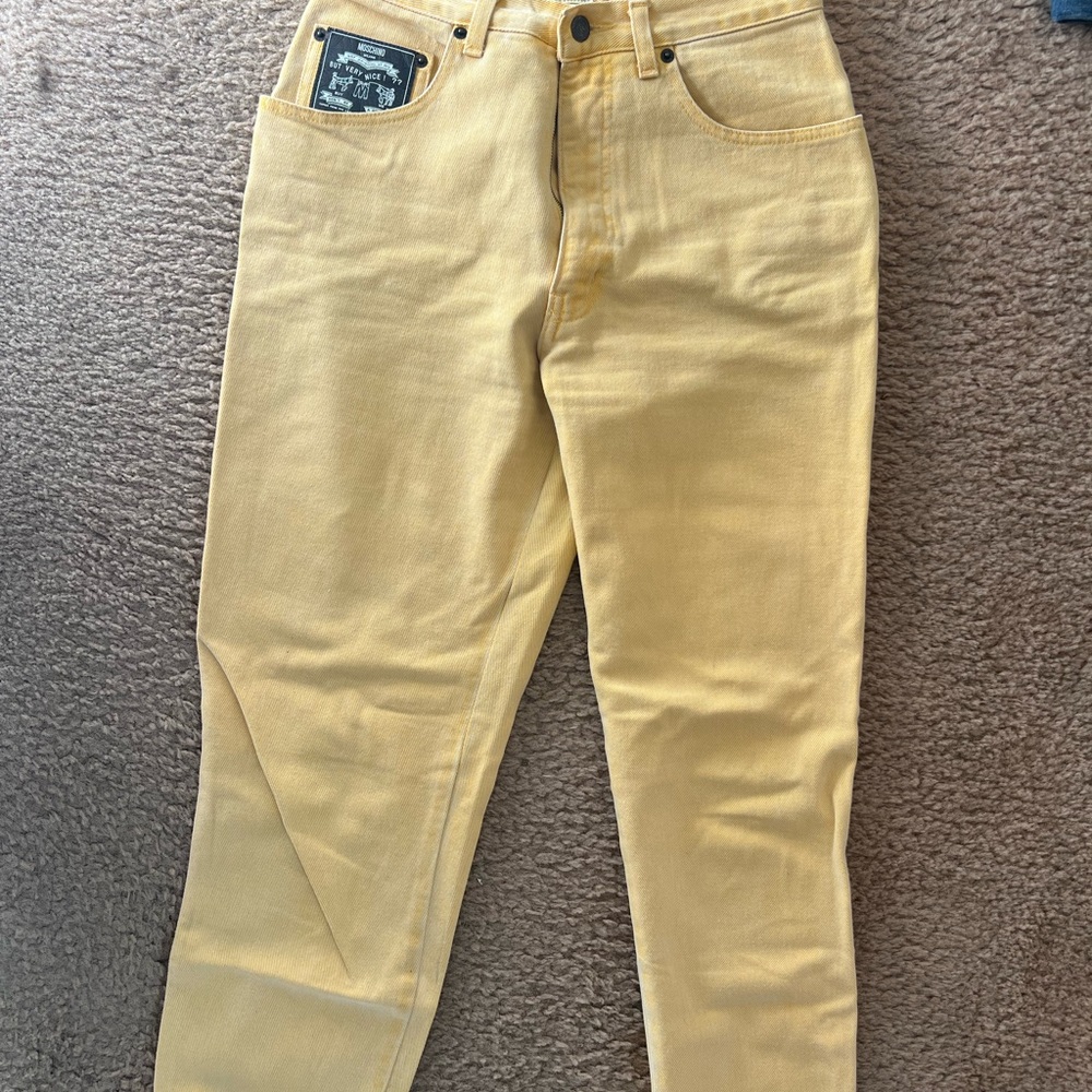 Moschino Yellow Slim Jeans